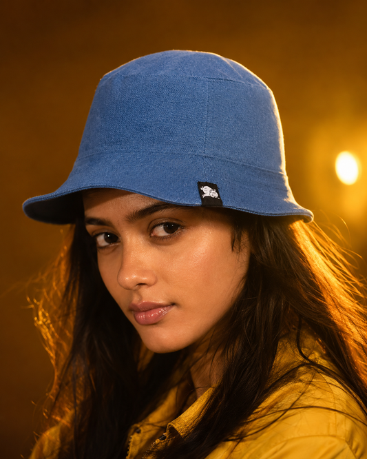 Washed Blue Bucket Hat