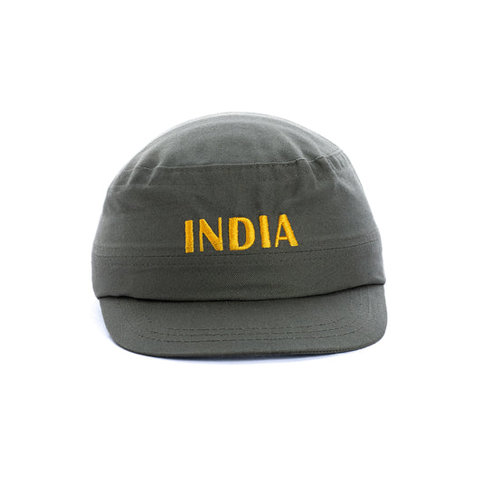 Olive Green Embroided Cap