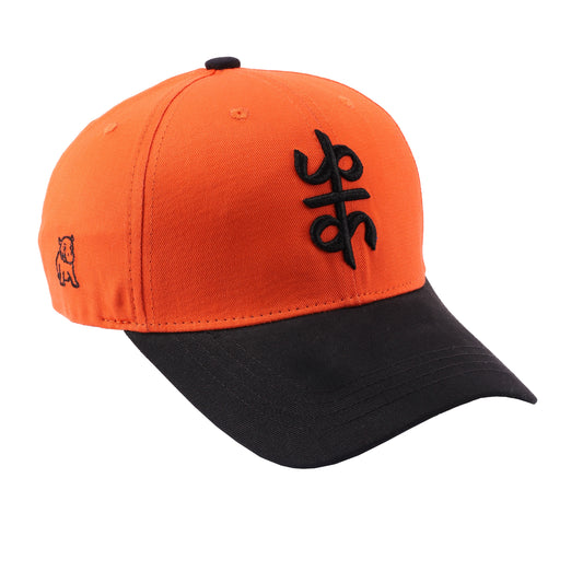 Orange Embroided Cap