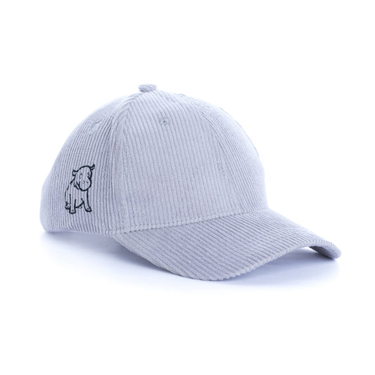 Grey Corduroy Cap