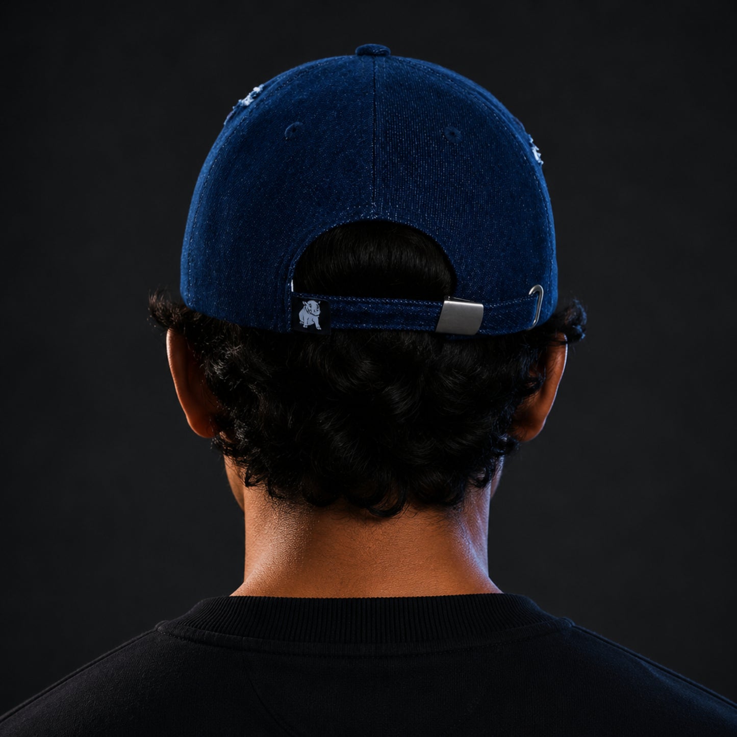 Distress Denim Cap