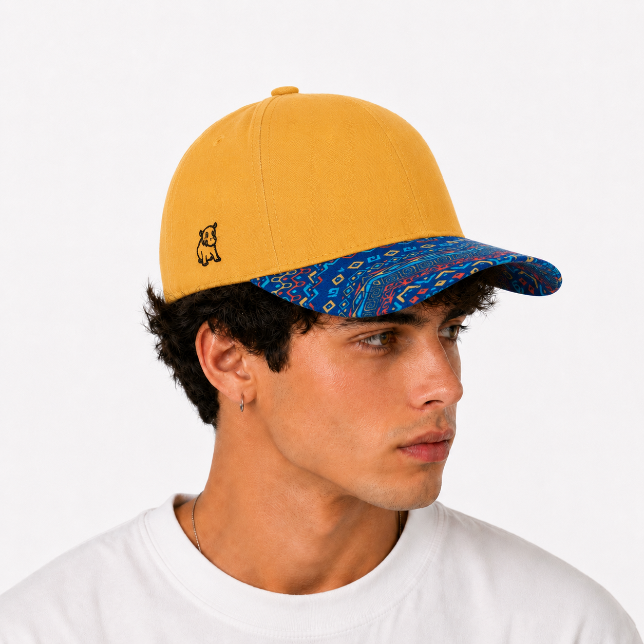 Yellow Patterned Cap