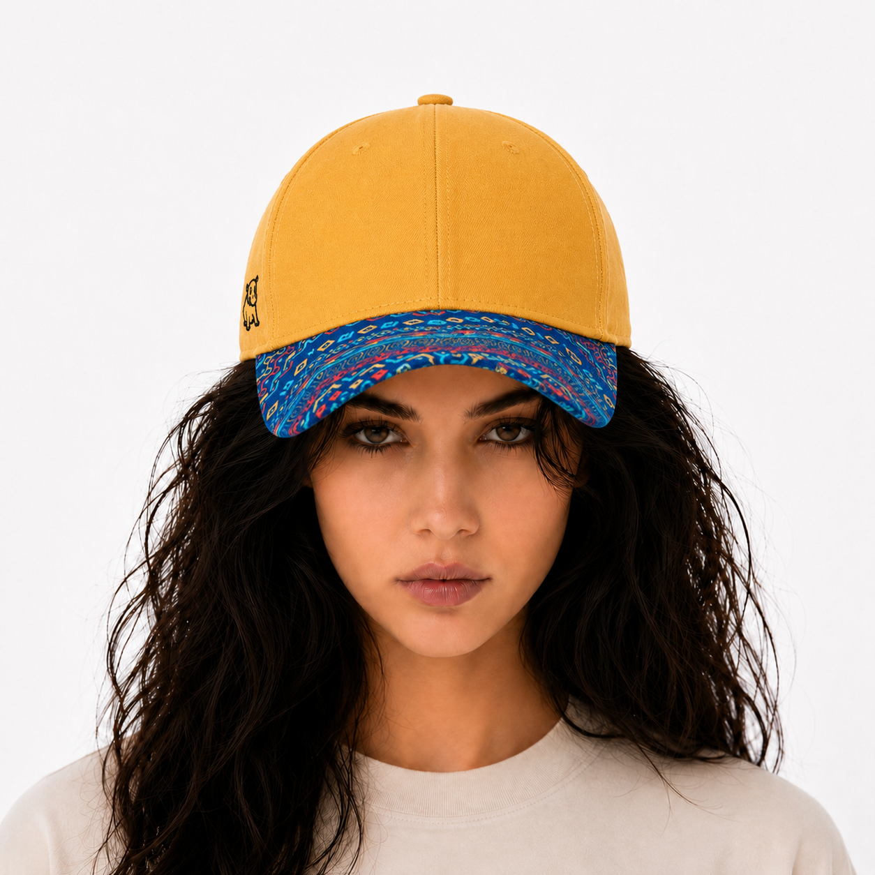 Yellow Patterned Cap