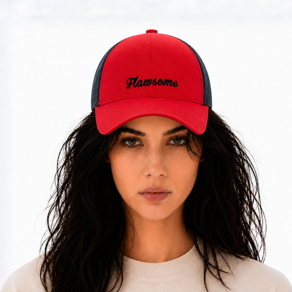 Flawsome Red Trucker Cap