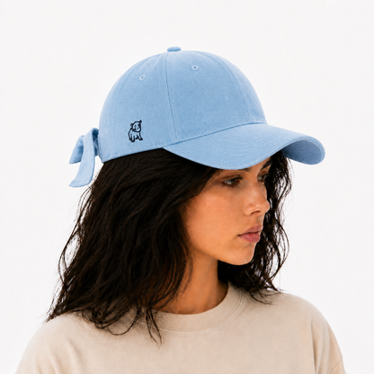 Denim Bow Cap