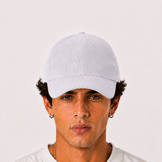 Grey Corduroy Cap
