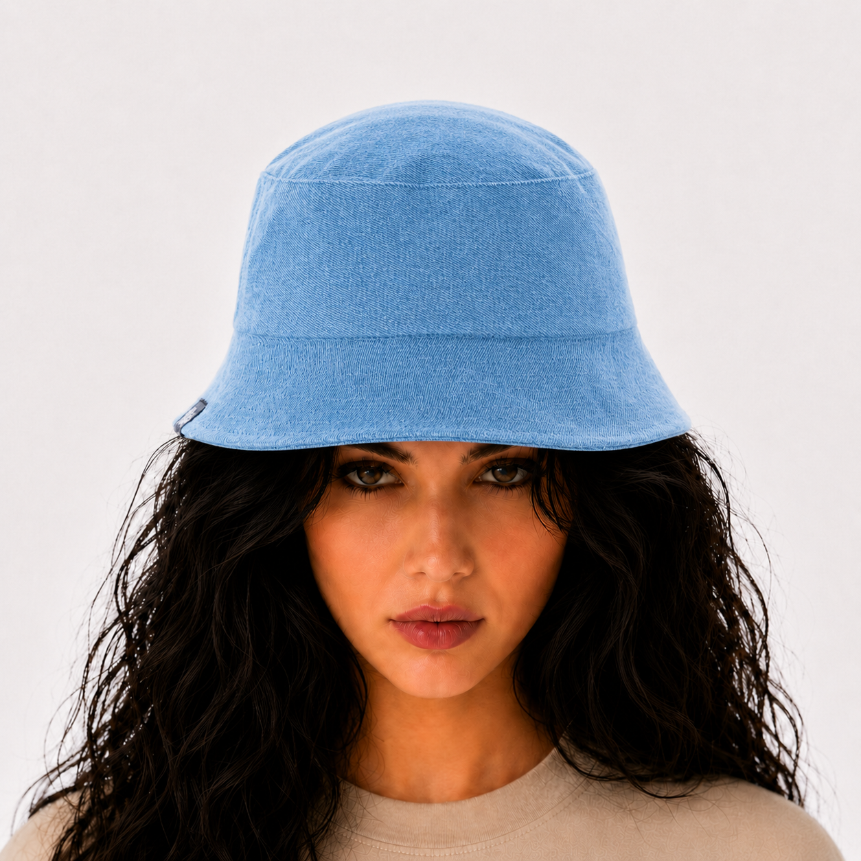 Washed Blue Bucket Hat