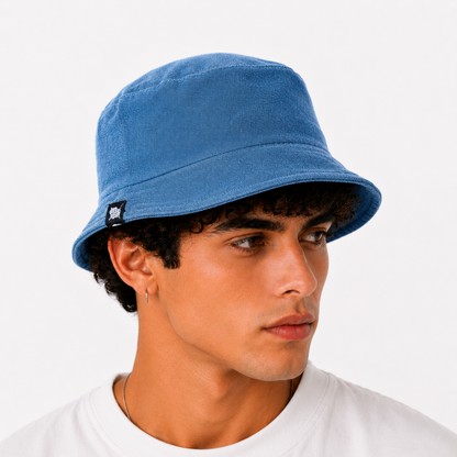 Washed Blue Bucket Hat