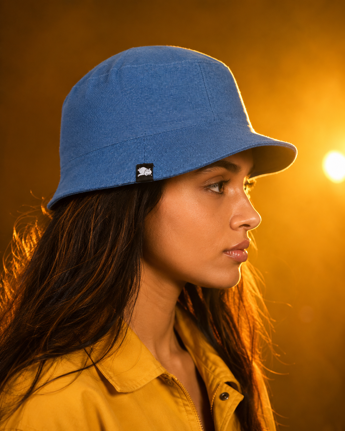 Washed Blue Bucket Hat