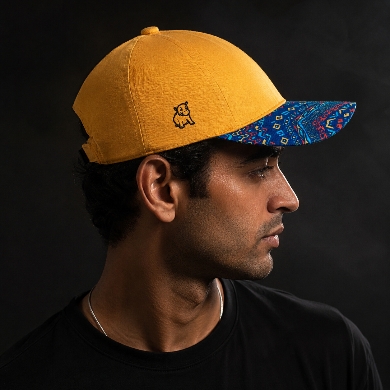 Yellow Patterned Cap