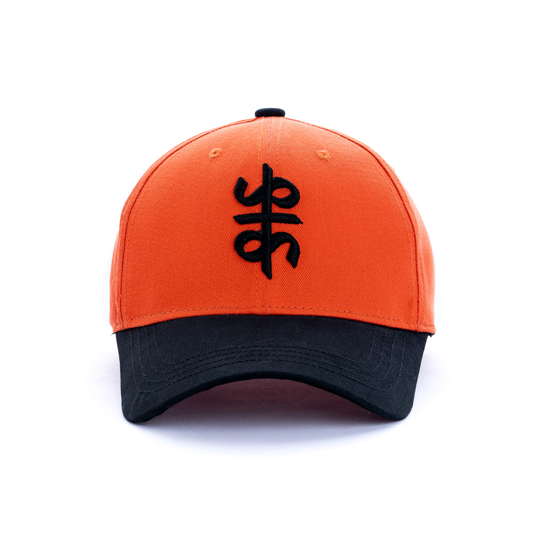 Orange Embroided Cap