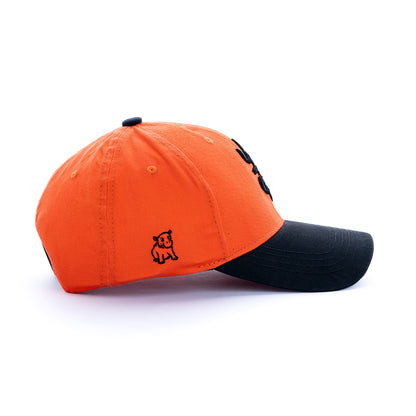 Orange Embroided Cap