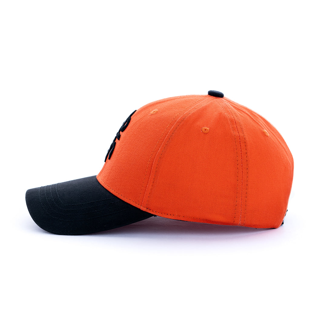 Orange Embroided Cap